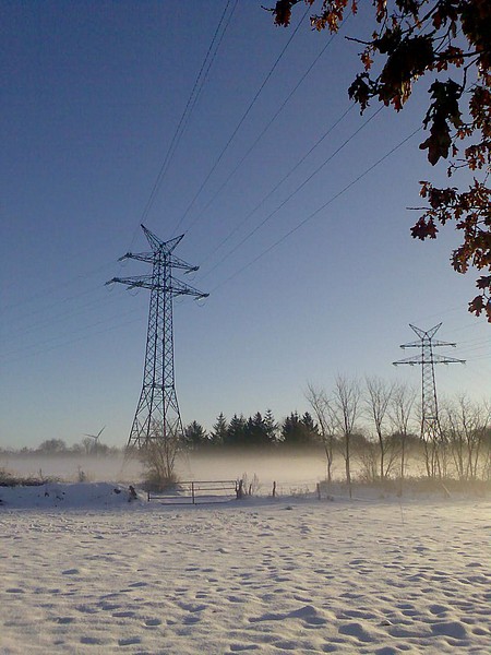 Heide - Pöschendorf, 110 kV-Freileitung Bild 1